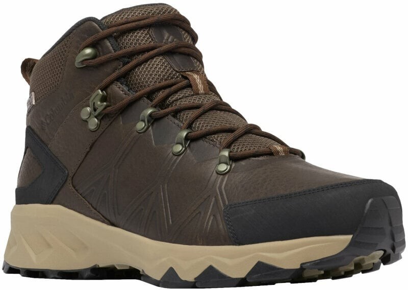 Columbia Mens Outdoor Shoes Men's Peakfreak II Mid OutDry Leather Shoe Cordovan/Black 41