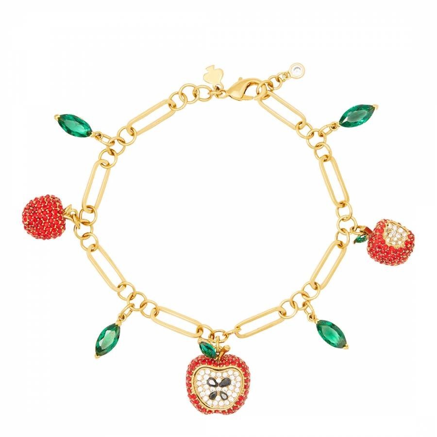 Red Multi Apple Of My Eye Charm Bracelet