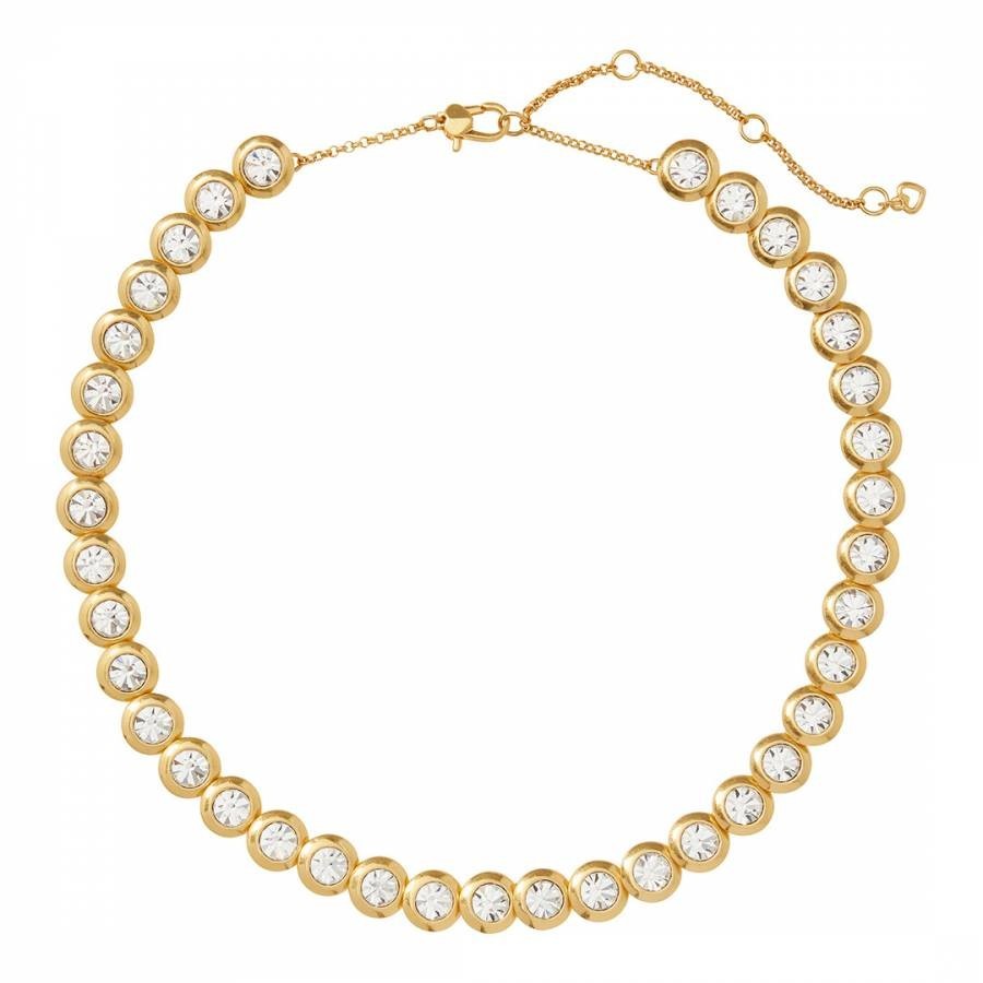 Clear Gold On The Dot Necklace