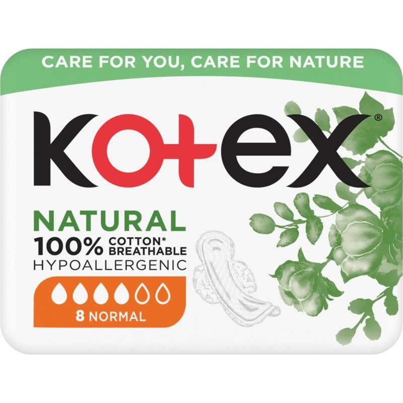 Kotex Natural Normal sanitary towels 8 pc