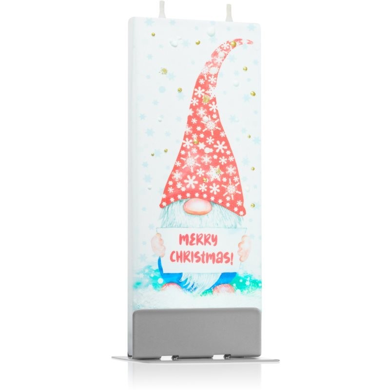 Flatyz Holiday Merry Christmas Goblin with Red Hat decorative candle 6x15 cm