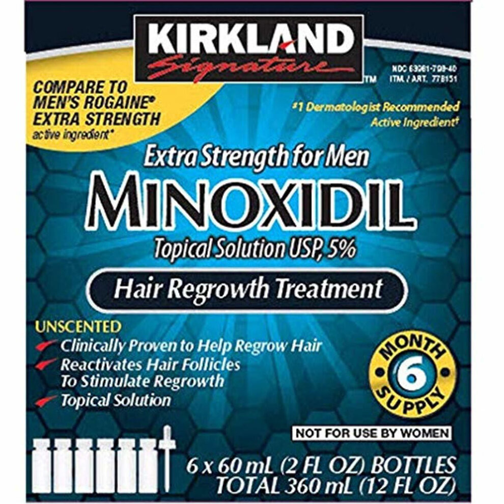Kirkland Signature Minoxidil Topical Solution 6 Months Supply