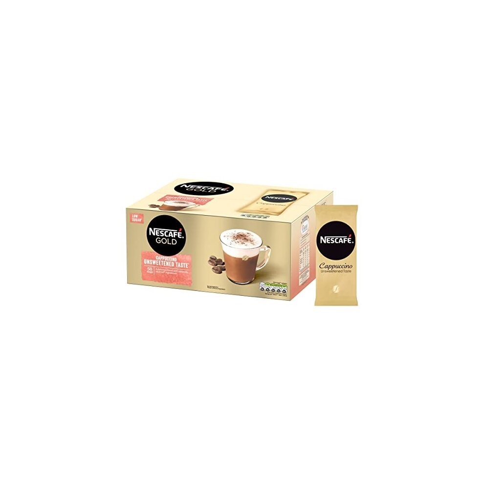 Nescaf? Gold Cappuccino Unsweetened Taste Coffee, 50 Sachets X 14.2G