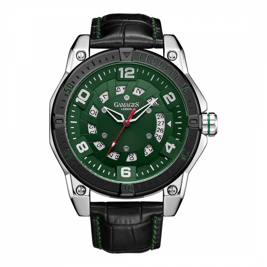 Men's Gamages Of London Limited Edition Hand Assembled Adventurer Automatic Green Steel