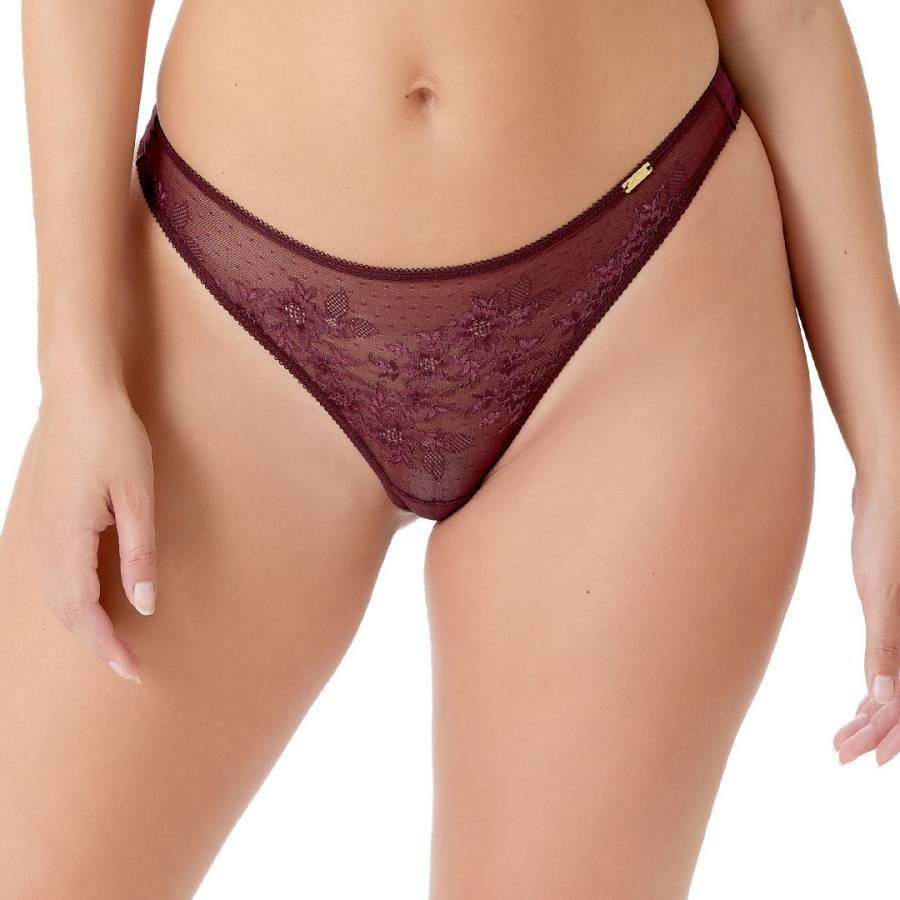 Fig Glossies Lace Thong