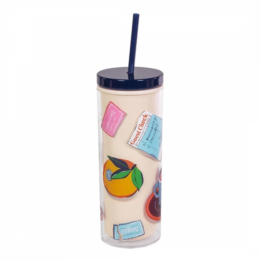 Acrylic Tumbler with Straw Rise and Shine