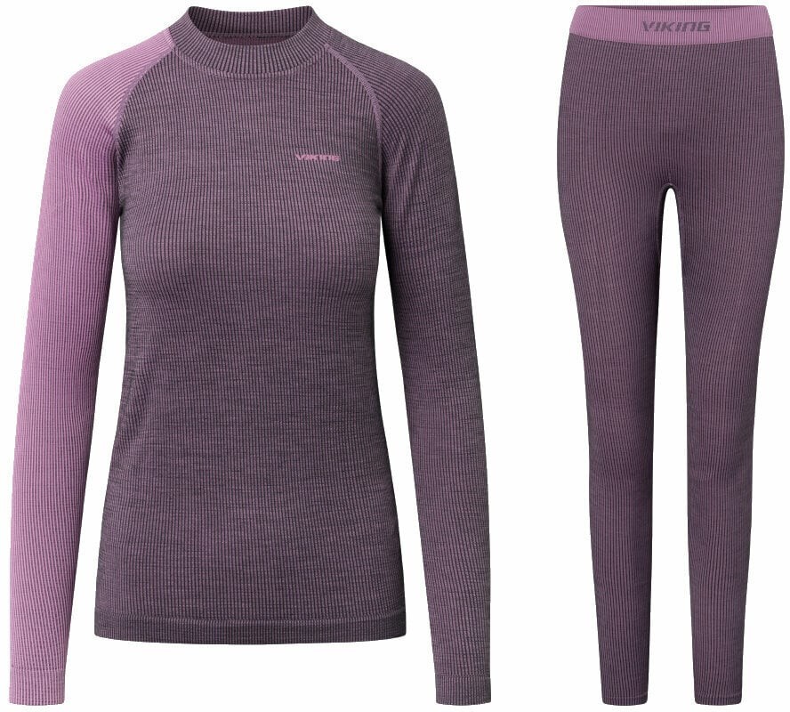 Viking Thermal Underwear Mounti Lady Set Base Layer Purple XL