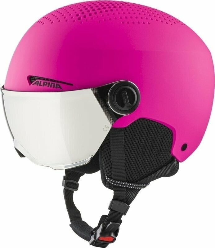 Alpina Zupo Visor Q-Lite Junior Ski helmet Pink Matt S