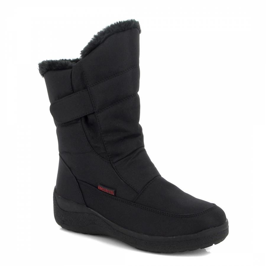 Black Leaya Tall Snow Boots