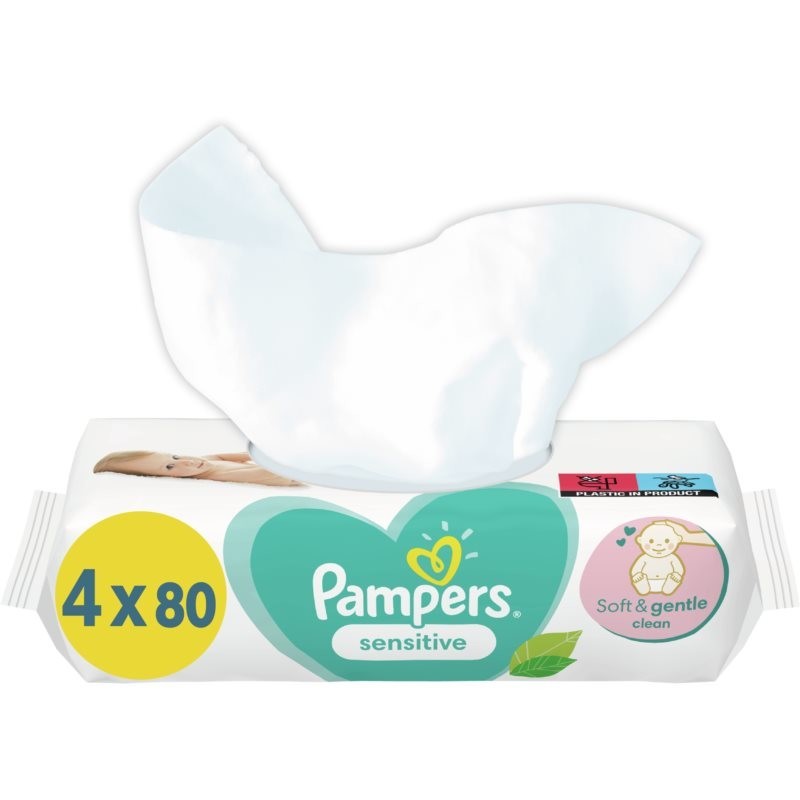 Pampers Sensitive XXL wet wipes for kids for sensitive skin 4x80 pc
