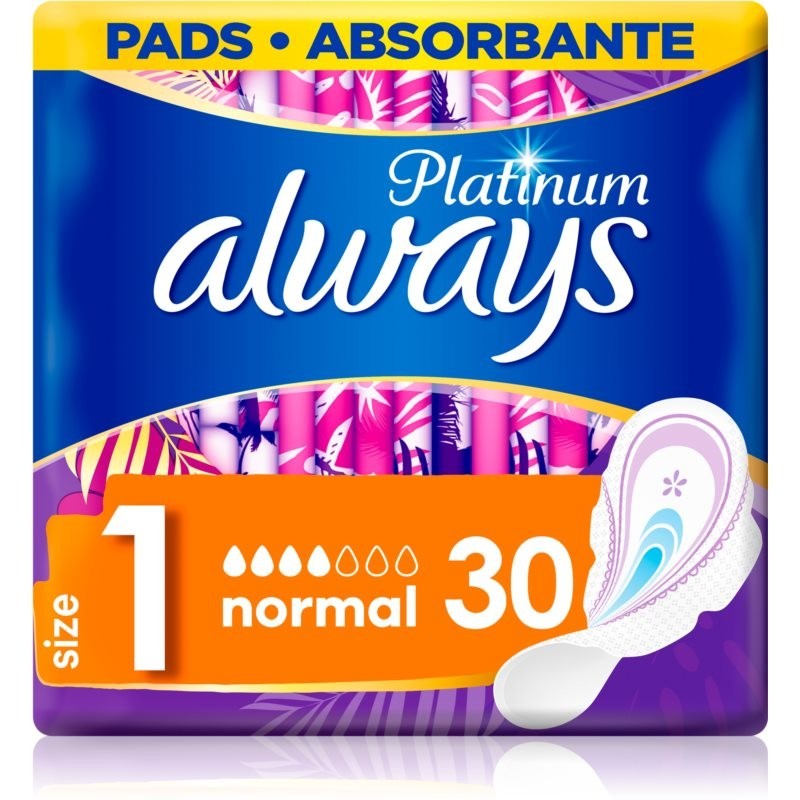 Always Platinum Normal Size 1 sanitary towels 30 pc
