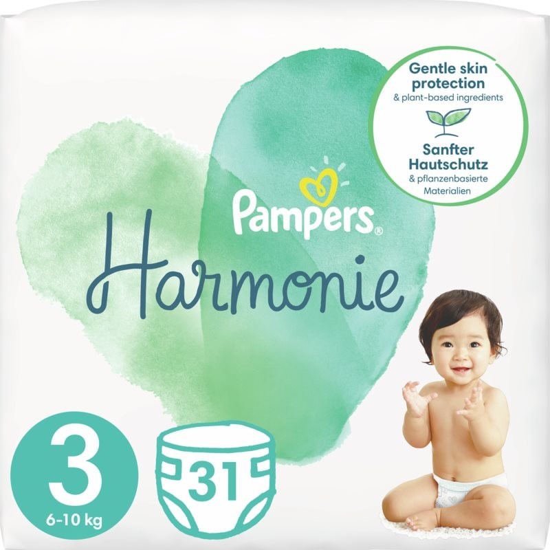 Pampers Harmonie Value Pack Size 3 disposable nappies 6 – 10 kg 31 pc