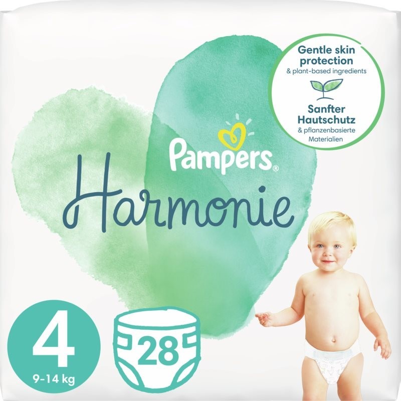 Pampers Harmonie Value Pack Size 4 disposable nappies 9 – 14 kg 28 pc