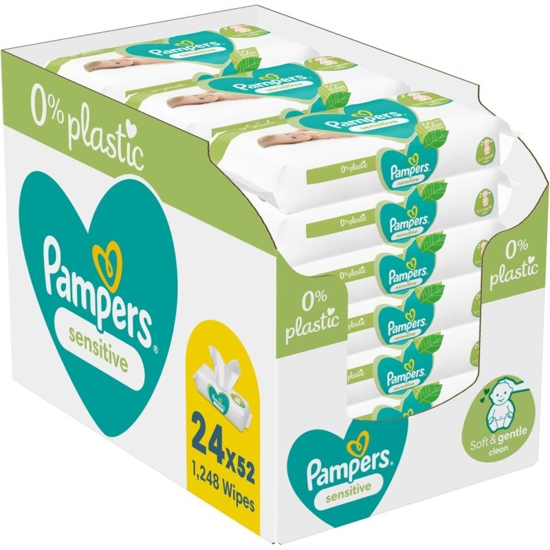 Pampers Sensitive Baby wet wipes for kids for sensitive skin 24x52 pc