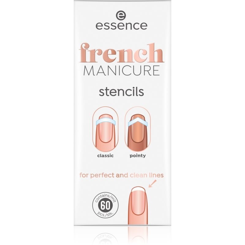 Essence French MANICURE french manicure tip guides 60 pc