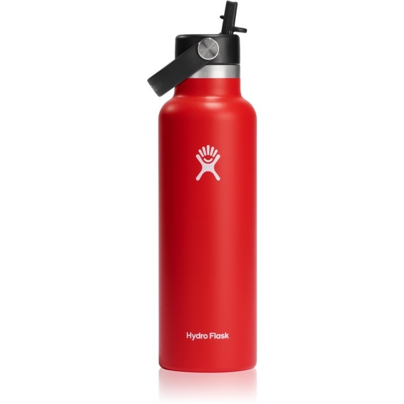 Hydro Flask Standard Mouth Straw Cap thermo bottle colour Red 621 ml