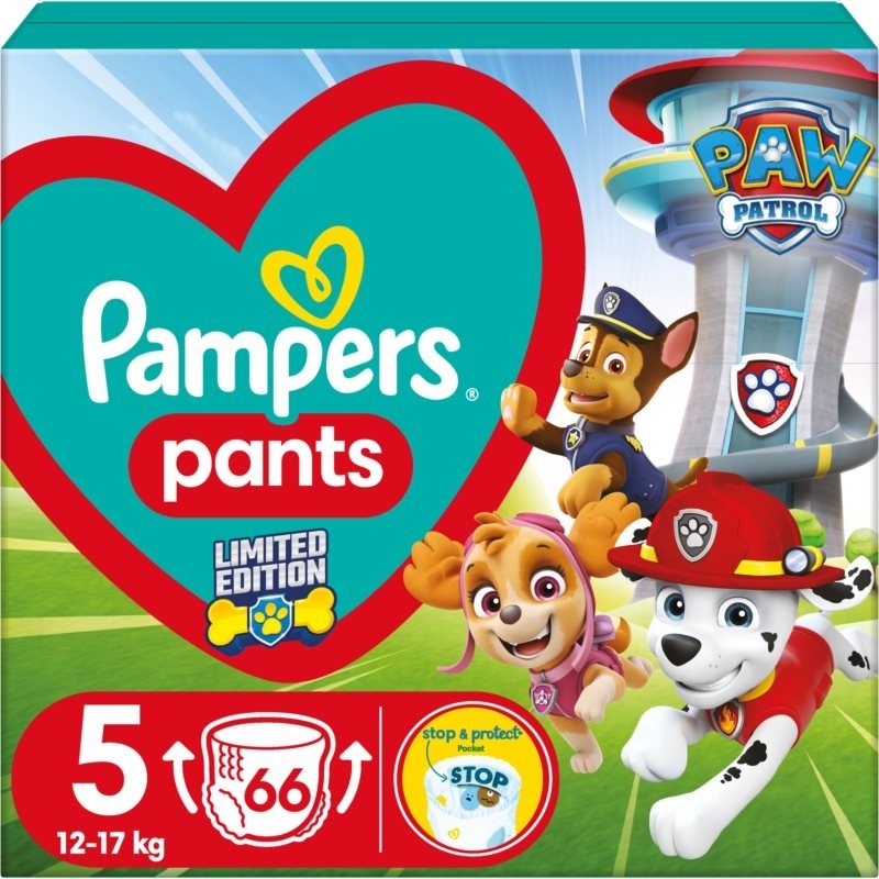 Pampers Active Baby Pants Paw Patrol Size 5 disposable nappy pants 12-17 kg 66 pc