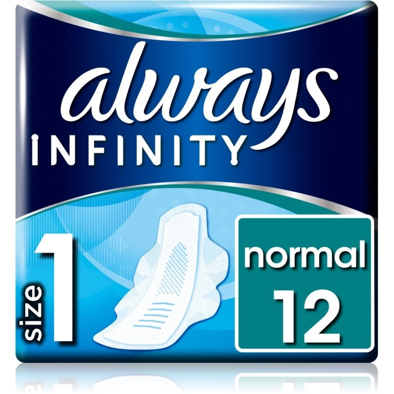 Always Infinity Normal Size 1 sanitary towels 12 pc