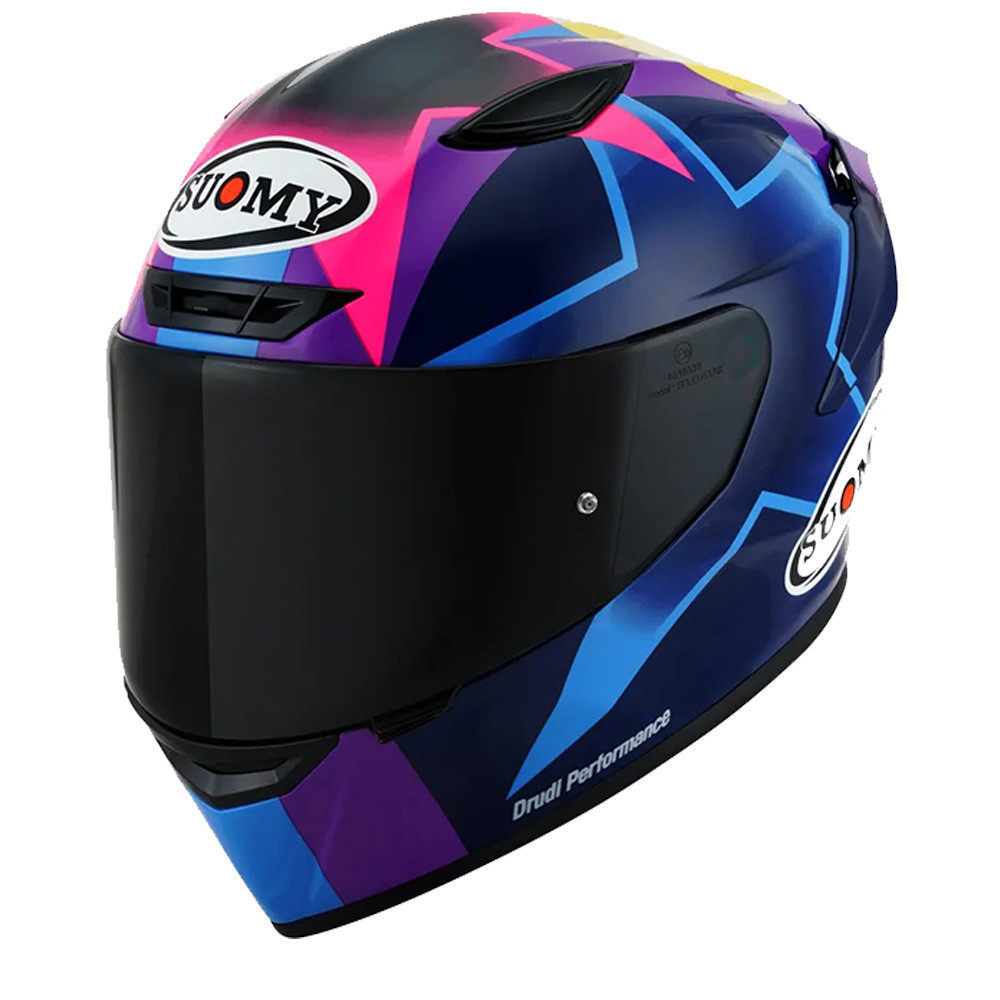 Suomy Track 1 Bastianini Replica ECE 22.06 Blue Purple Full Face Helmet S