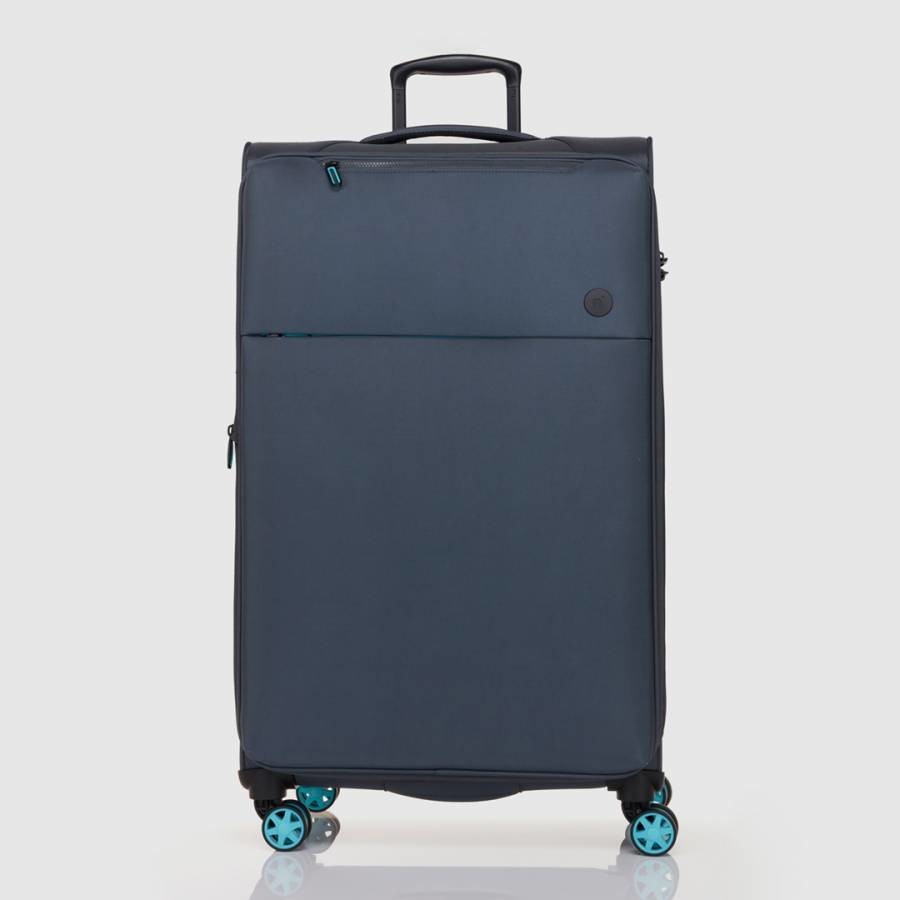 Edit 80cm Suitcase in Charcoal/Aqua