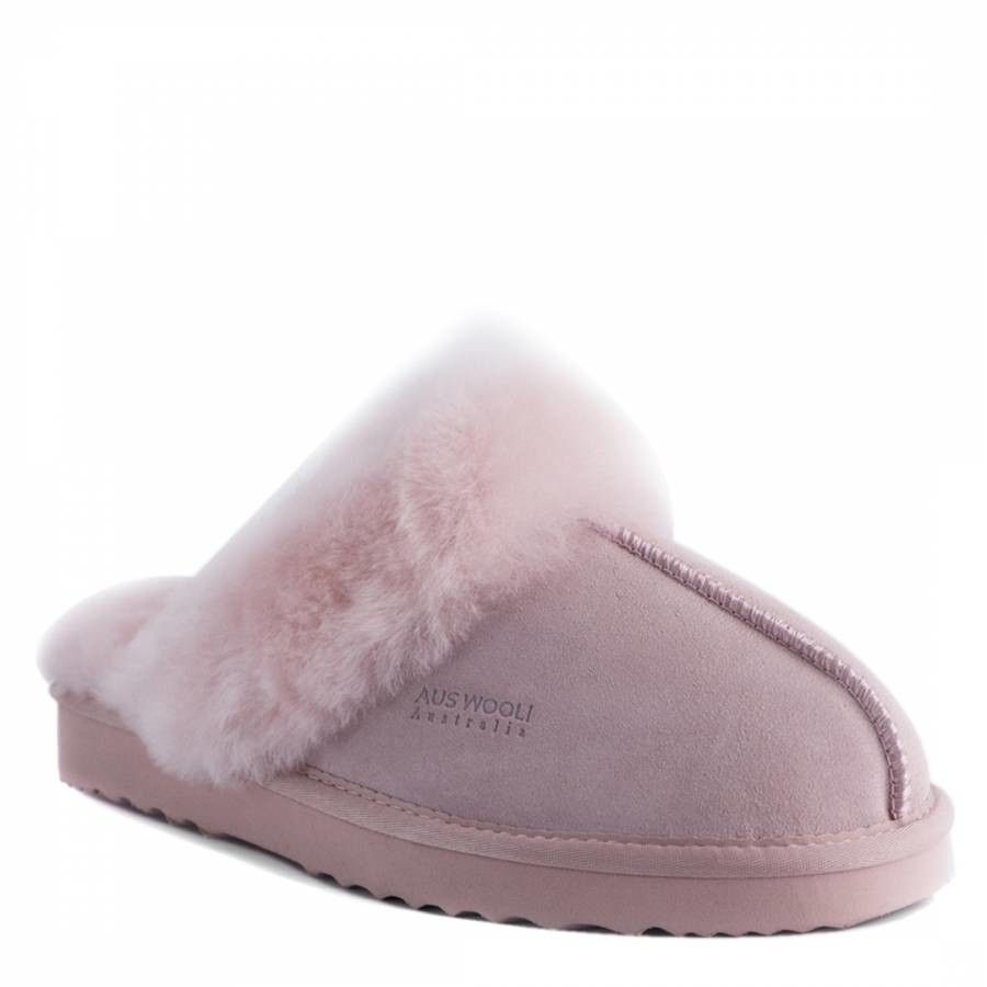 Unisex Pink Sydney Sheepskin Slippers