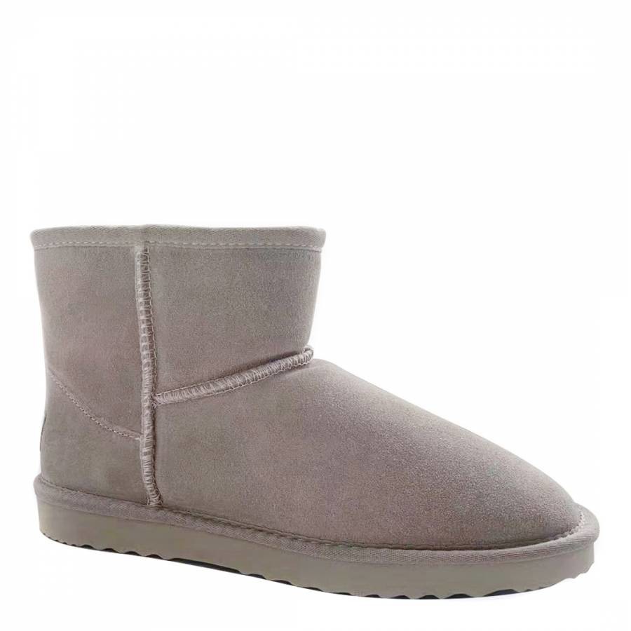 Grey Bondi Sheepskin Ankle Boots