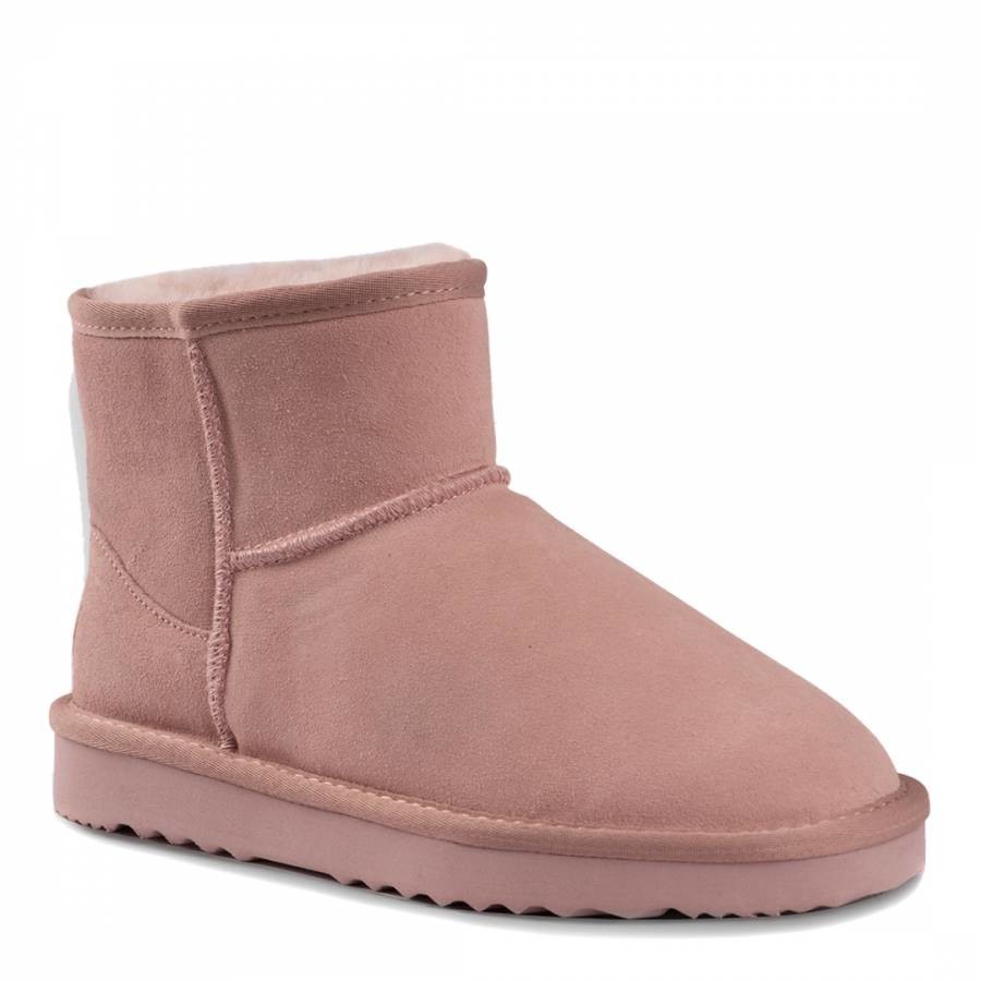 Pink Bondi Sheepskin Ankle Boots