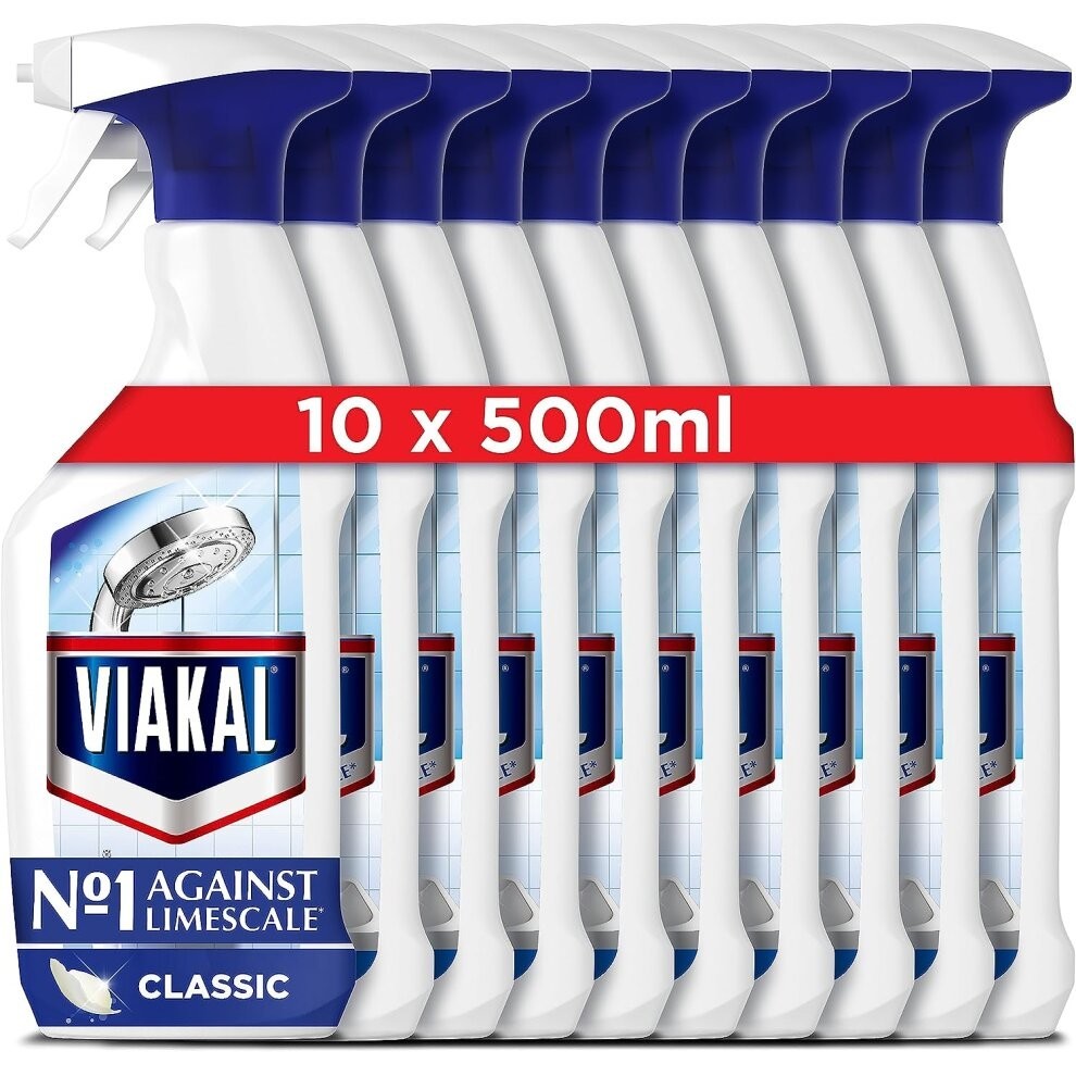 Viakal Limescale Remover Spray, Classic, 5 Litre (500 ml x 10)