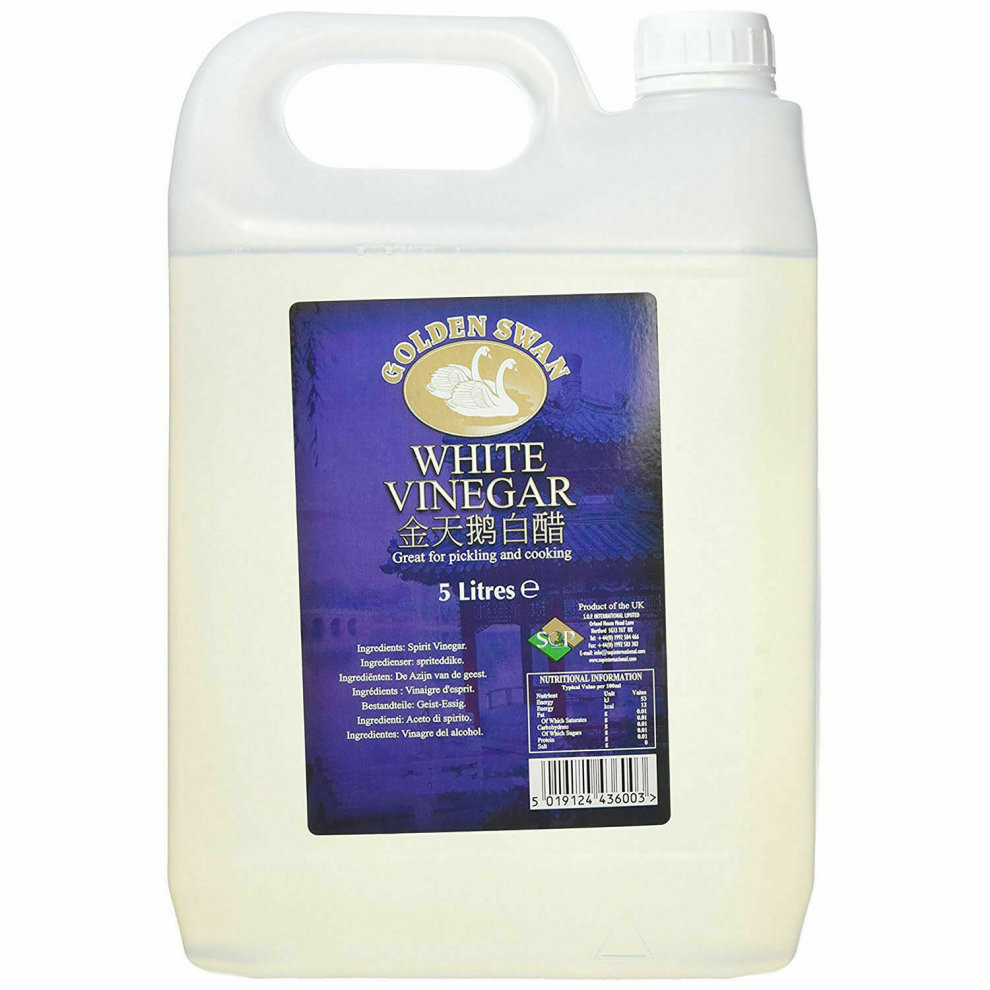 1 x Golden Swan White Vinegar Cleaning Pickling Marinating Cooking 5L