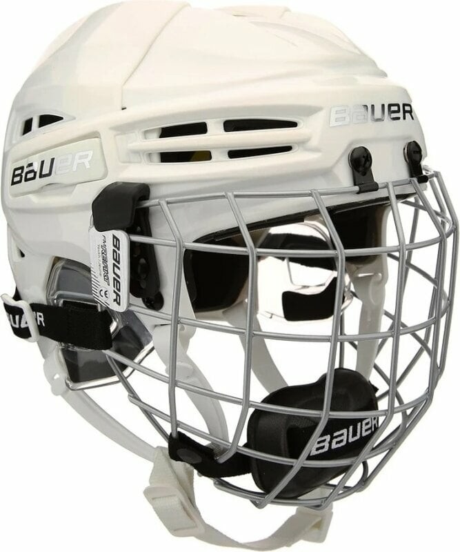 Bauer Hockey Helmet RE-AKT 100 Helmet Combo YTH White YTH