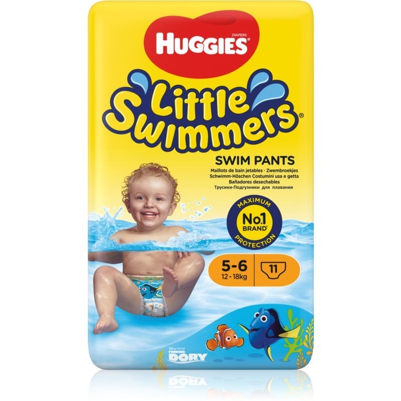 Huggies Little Swimmers 5-6 disposable swim nappies 12–18 kg 11 pc