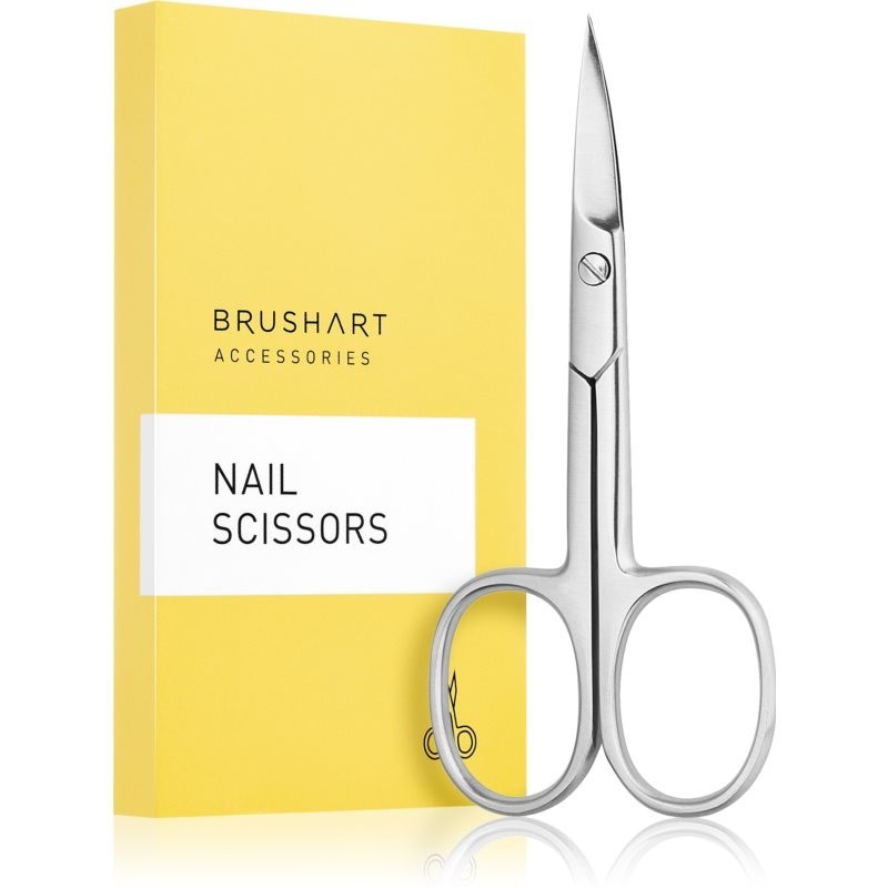 BrushArt Accessories Nail straight nail scissors matná stříbrná 1 pc