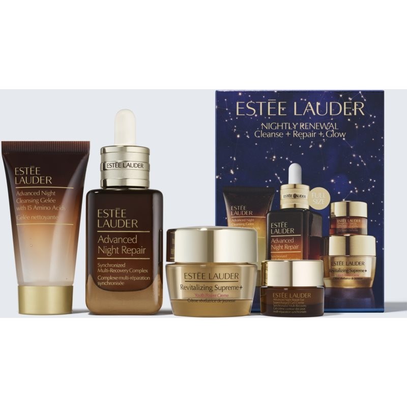 Estée Lauder Holiday Nightly Renewal Cleanse + Repair + Glow Set gift set