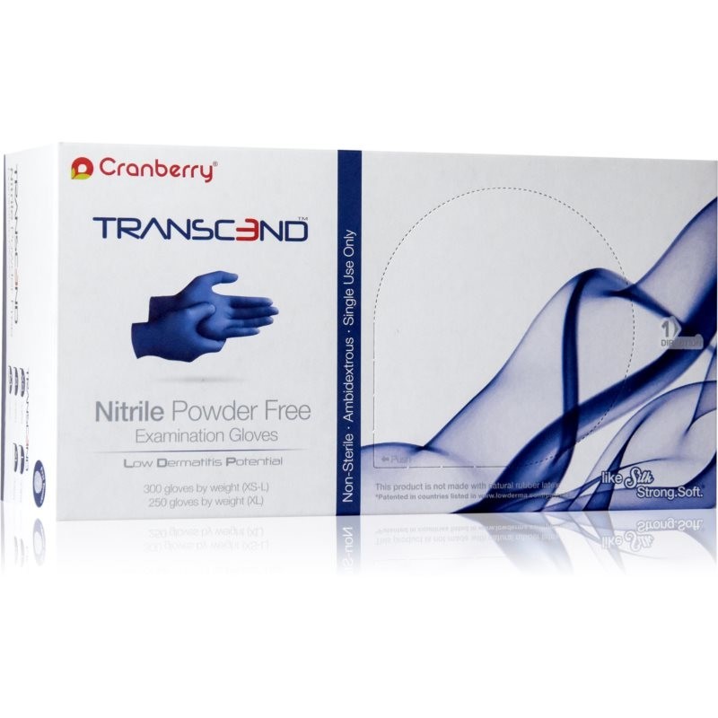 Cranberry Transcend Oil nitrile powder-free examination gloves size S 300 pc