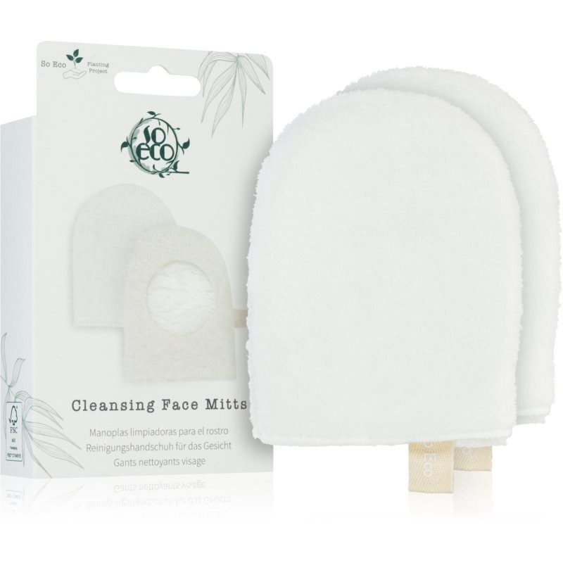 So Eco Cleansing Face Mitts cleansing pads (2 pcs)