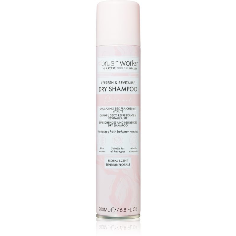 Brushworks Refresh & Revitalise dry shampoo with a light floral aroma 200 ml