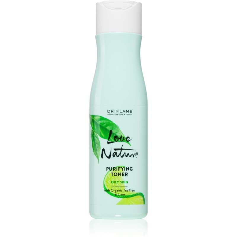 Oriflame Love Nature Organic Tea Tree & Lime cleansing facial water for oily skin 150 ml