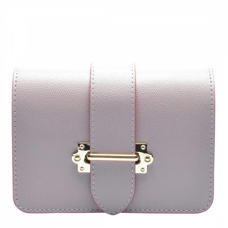 Pink Italian Leather Waist/Crossbody Bag