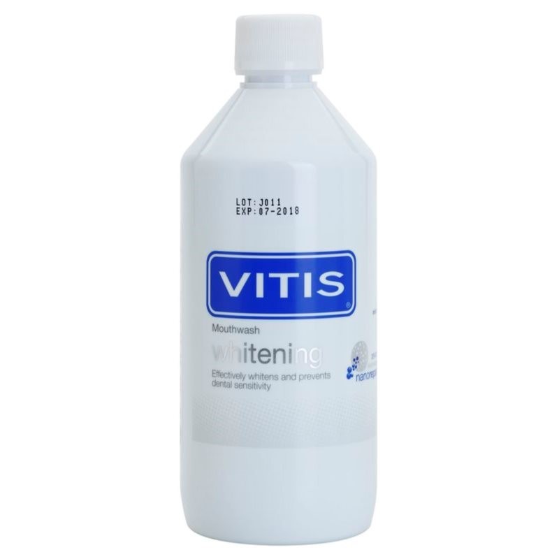 Vitis Whitening whitening mouthwash for sensitive teeth flavour Mint 500 ml