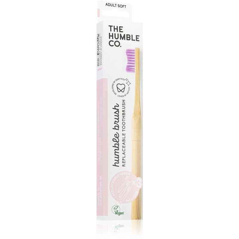 The Humble Co. Brush Adult toothbrush with a replaceable head Soft 3 pc