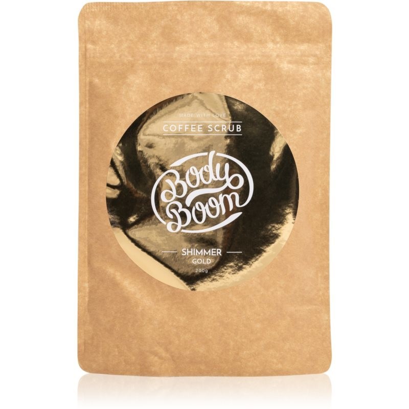 BodyBoom Shimmer Gold Coffee Body Scrub 200 g