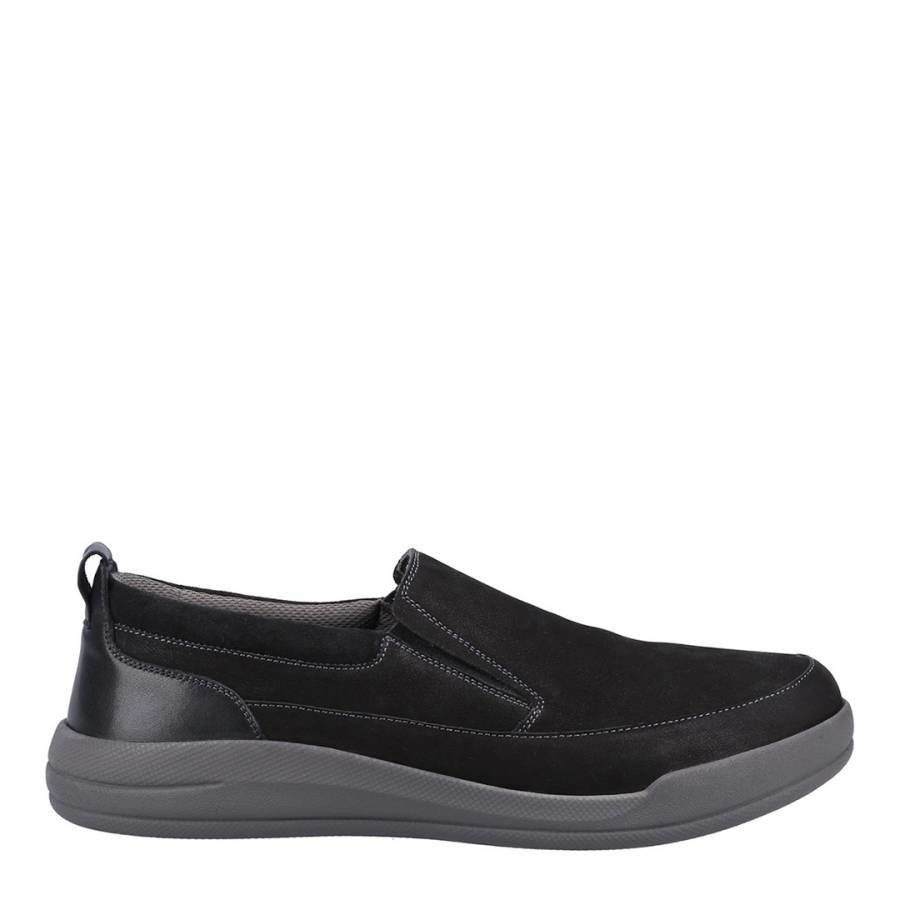 BLACK EAMON SLIP ON Mens Classic Slip On Shoes
