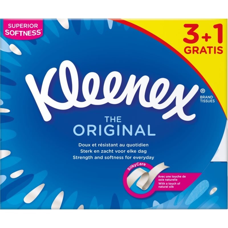 Kleenex Original Box paper tissues 3+1 72 pc