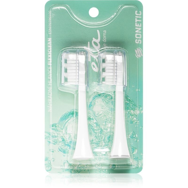 ETA Sonetic FlexiClean 0707 90100 toothbrush replacement heads medium For ETAx707 2 pc