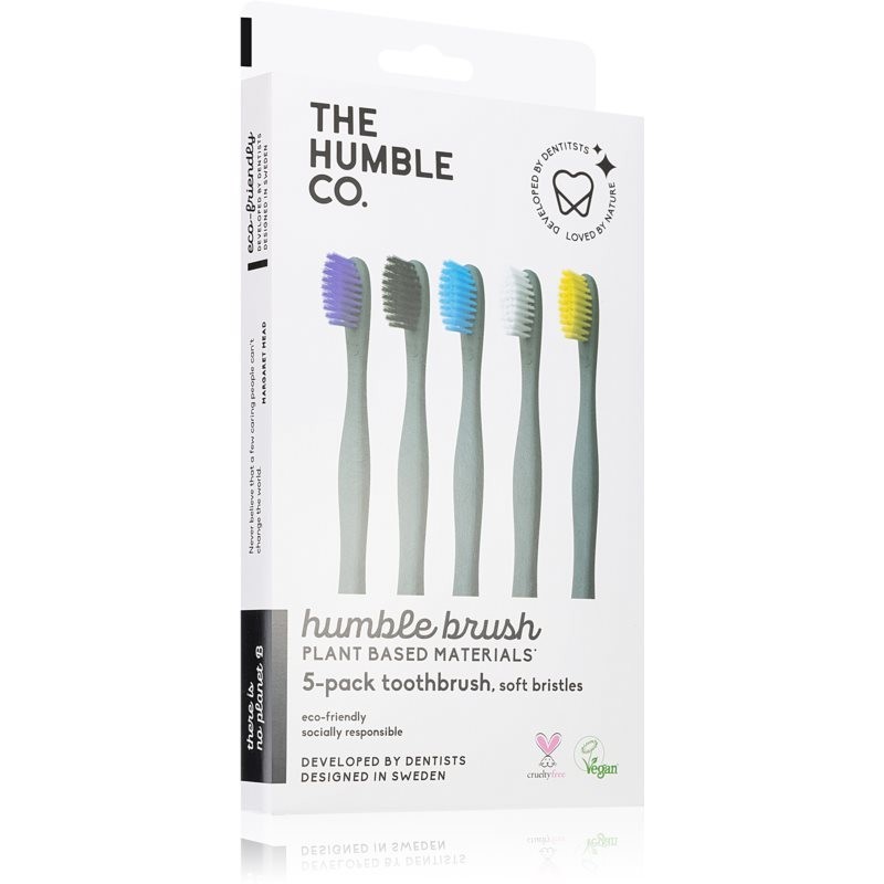 The Humble Co. Brush Plant natural toothbrush ultra soft 5 pc