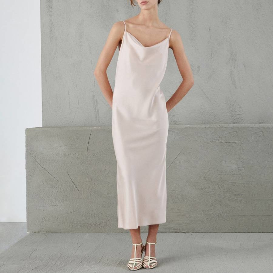 Pink Ermes Cowl Neck Dress