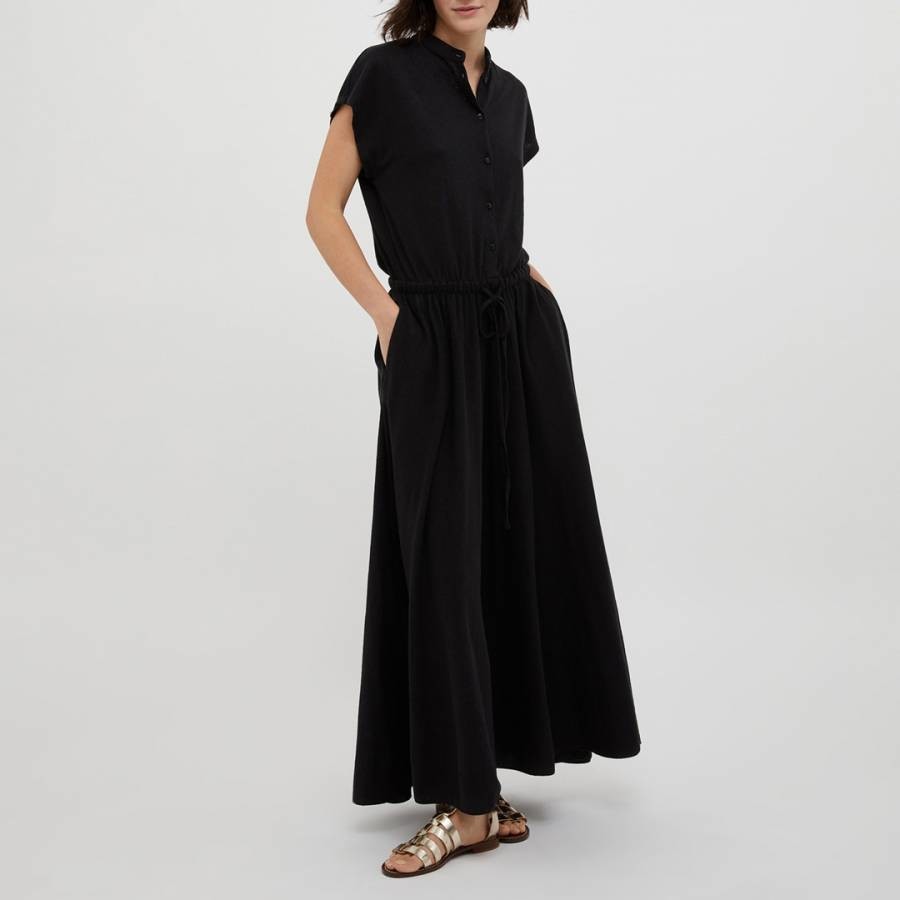 Black Cava Cotton Blend Dress