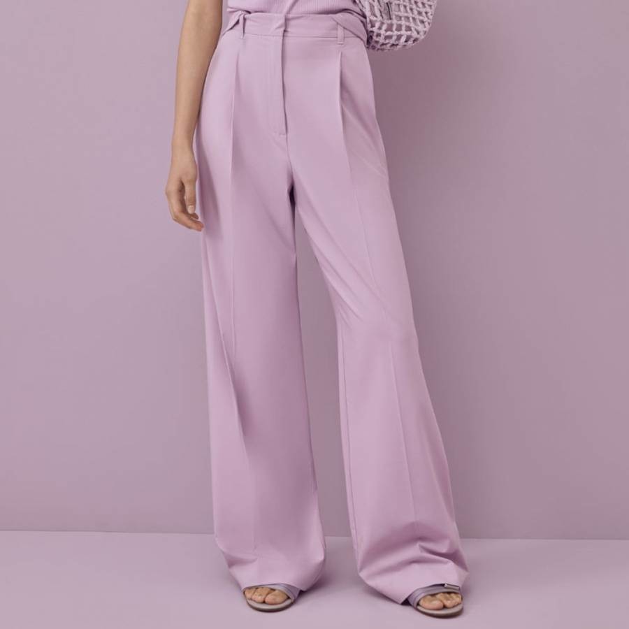 Lilac Reactot Straight Trousers