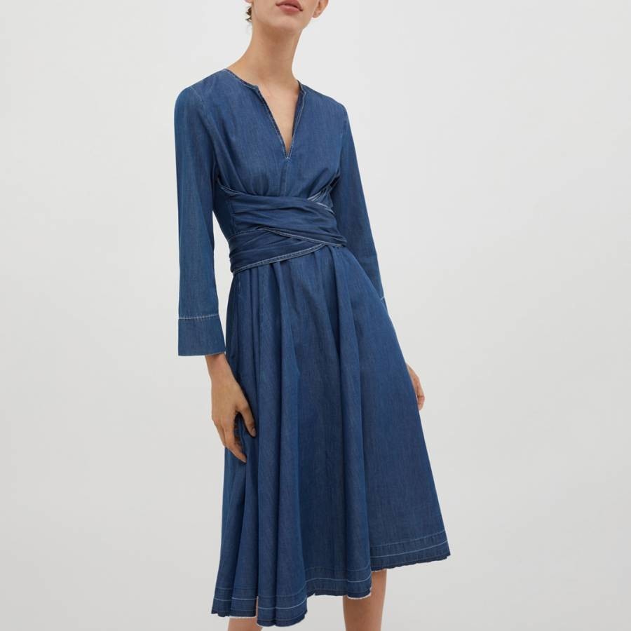 Blue Minorca Denim Cotton Dress