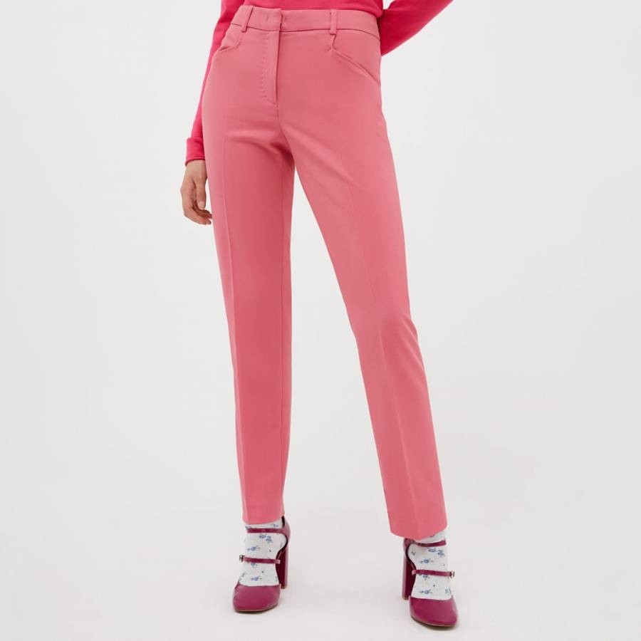Pink Adda Straight Trousers